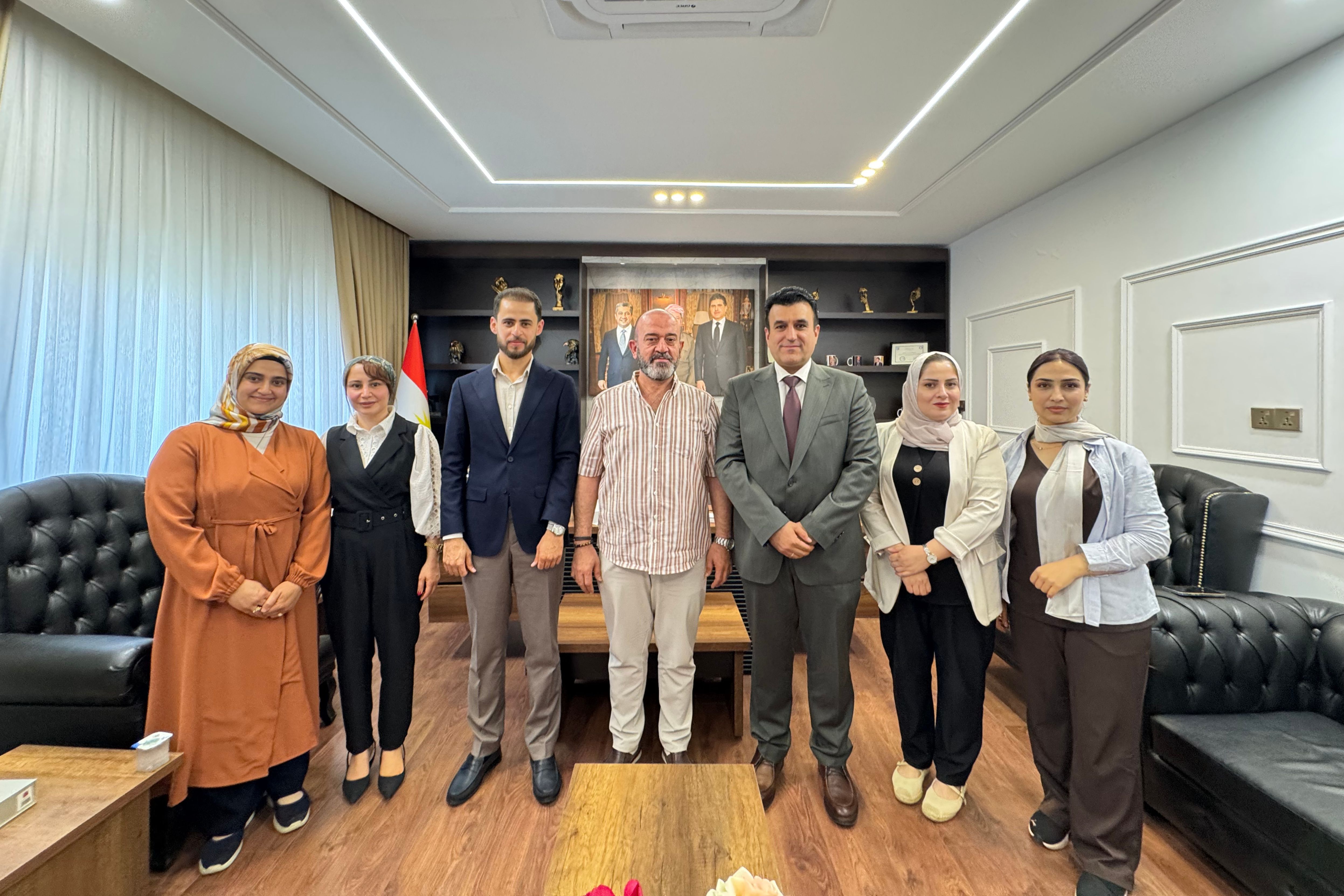 سەردانی شاندێکی پەیمانگەی تەکنیکی و پیشەیی بێست بۆ نەخۆشخانەی هەولێری فێرکاری